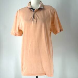 Zara Man Pink Polo T Shirt Short Sleeve Size XL